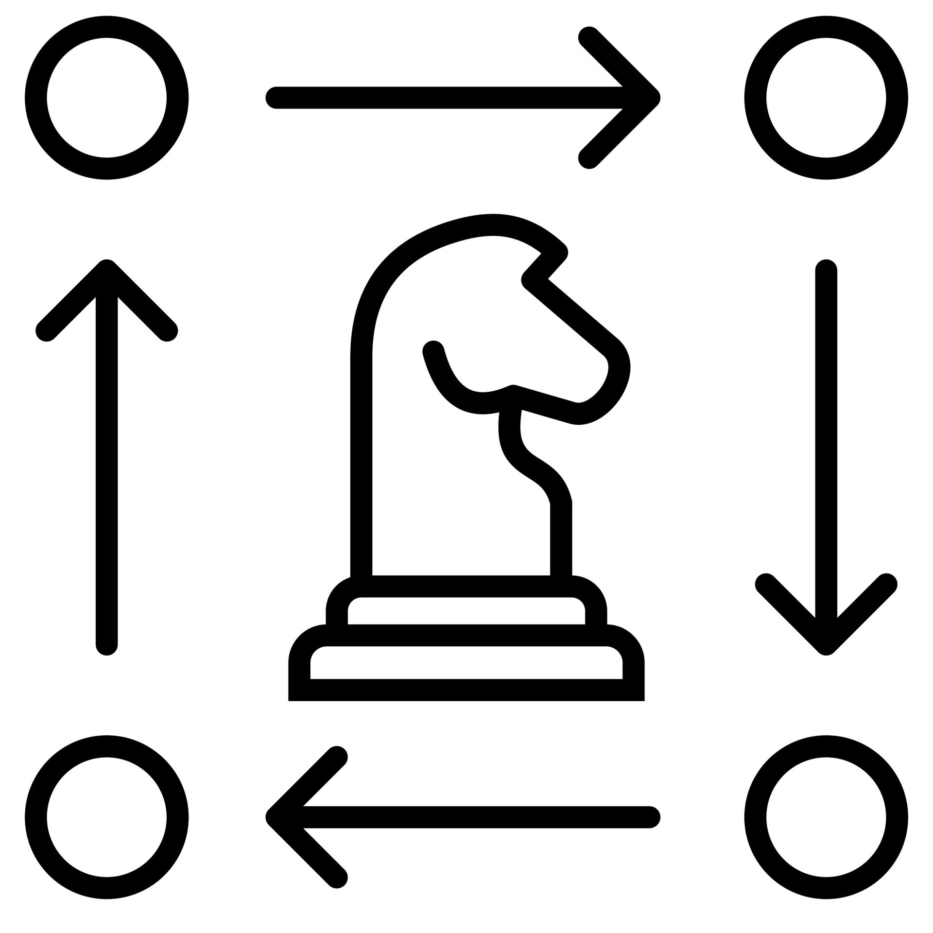 Strategic Alignment icon line vector illustration 35947023 Vector Art ...