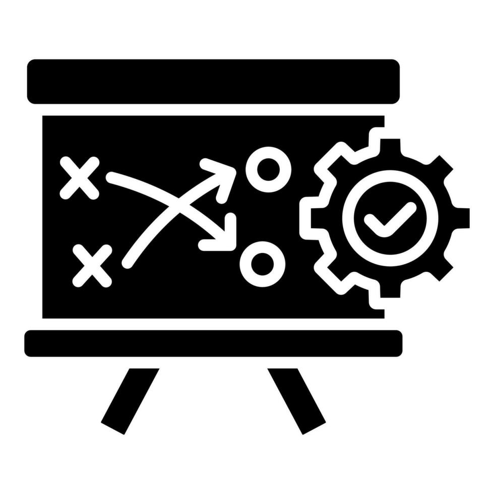 Tactical Execution icon line vector illustration