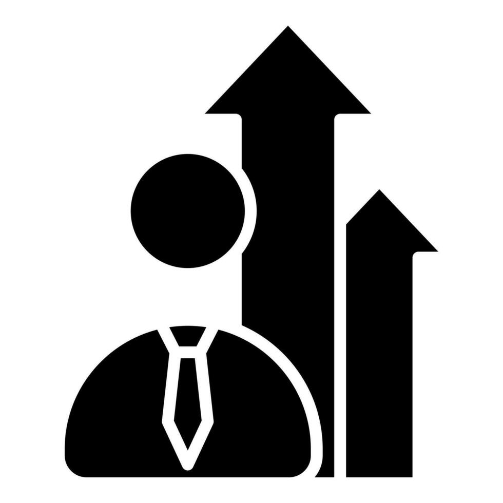 Leadership Growth icon line vector illustration