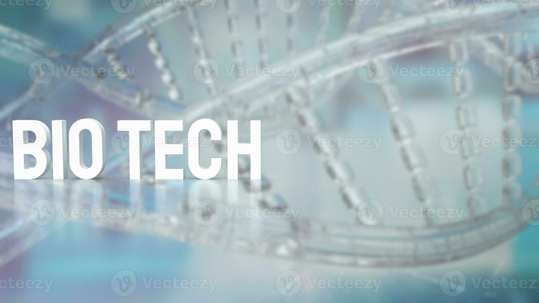 The Biotech and DNA for sci or technology concept 3d rendering photo