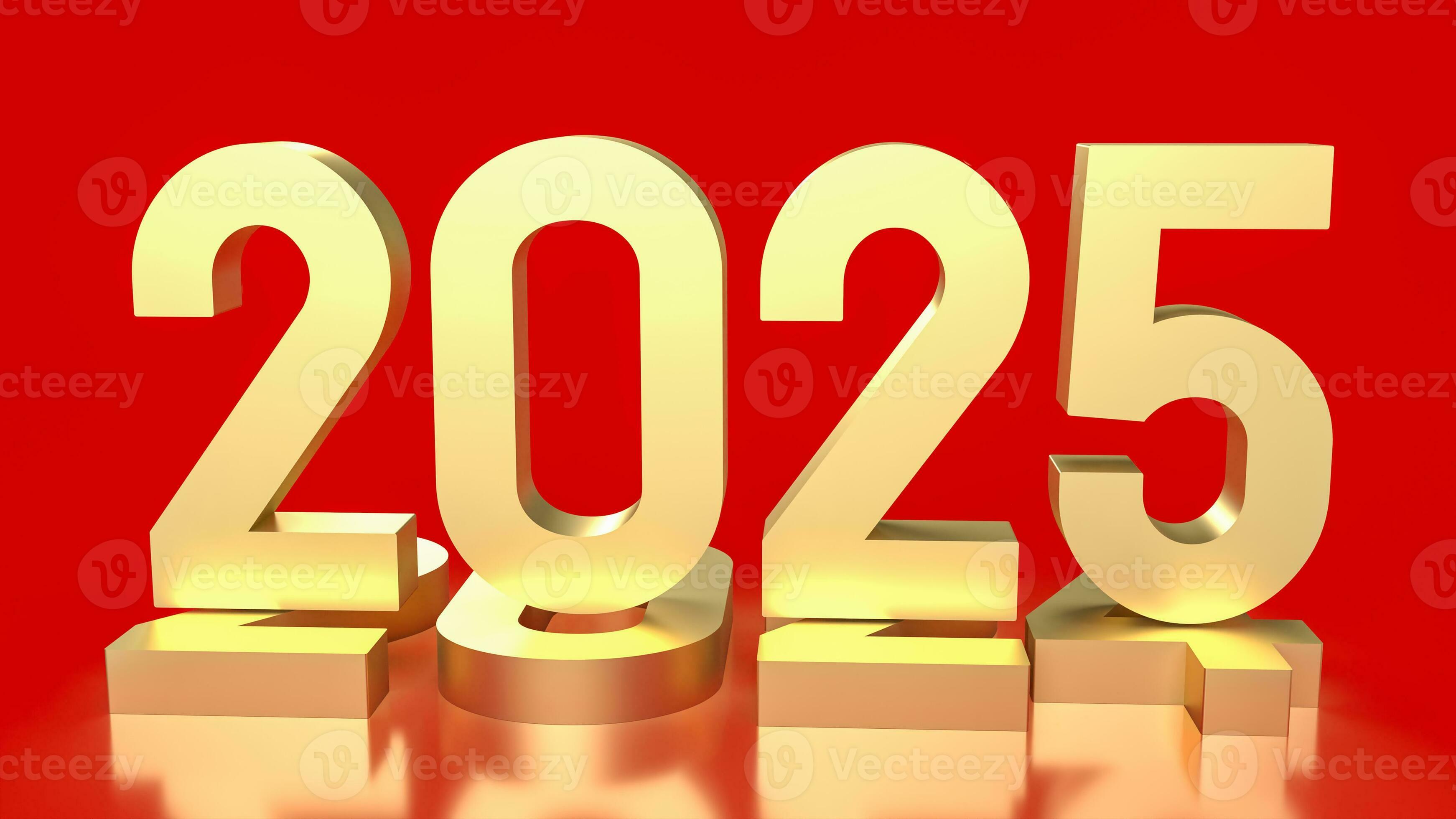 The gold number 2025 for Business concept 3d rendering. 35947156 Stock Photo at Vecteezy