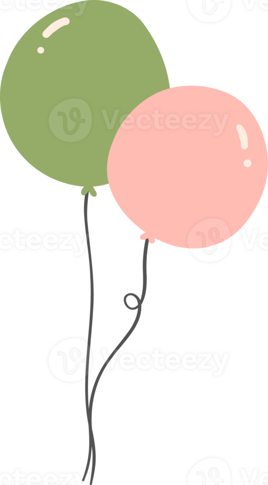 green and pink balloons png