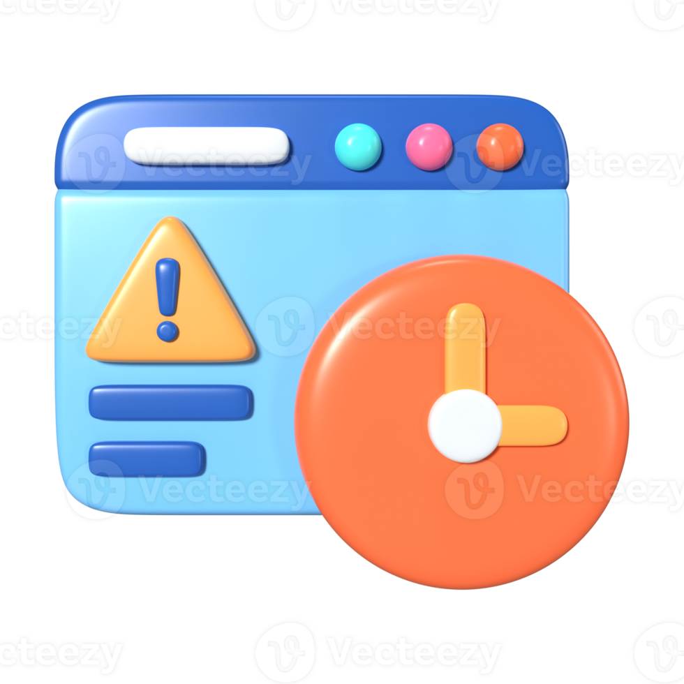 Delay 3D Illustration Icon png