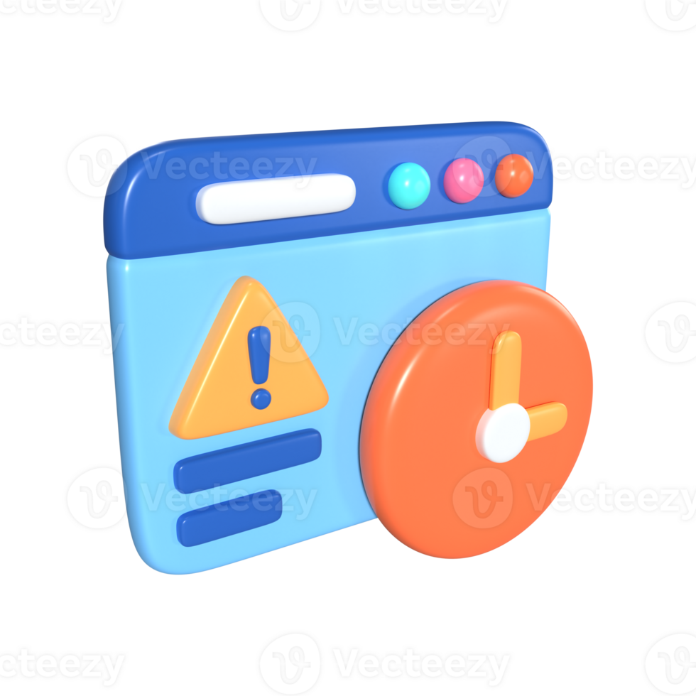 Delay 3D Illustration Icon png