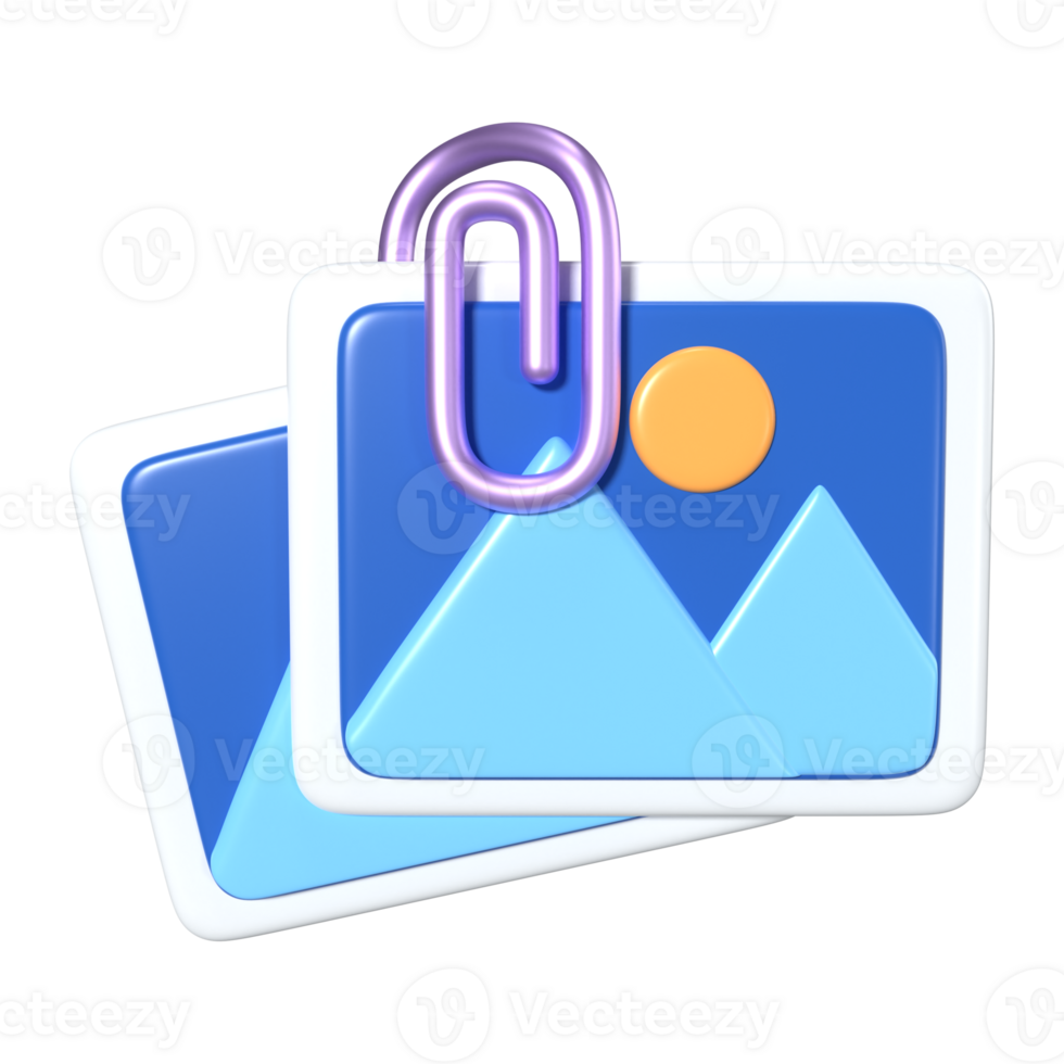 Attachment 3D Illustration Icon png