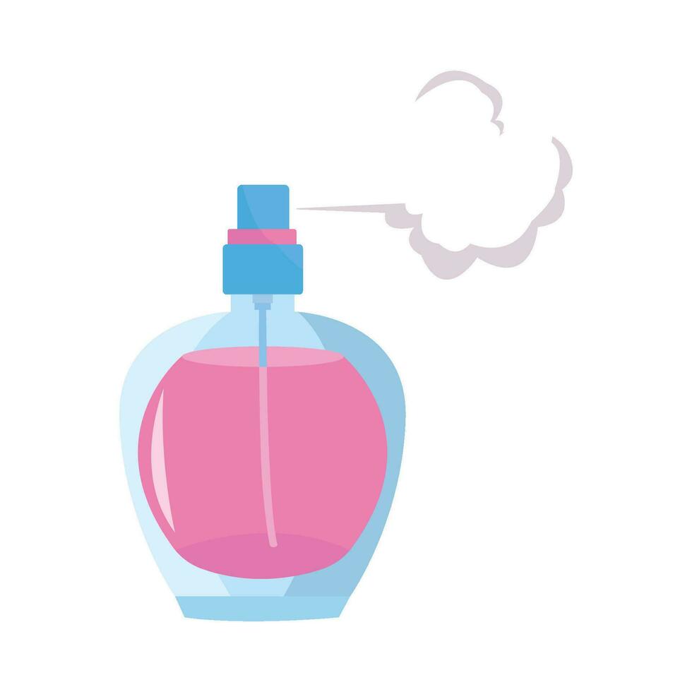 bottle parfume illustration vector