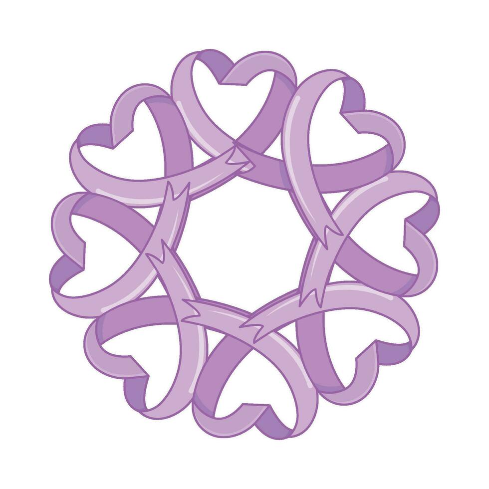 ribbon cancer day illustration vector