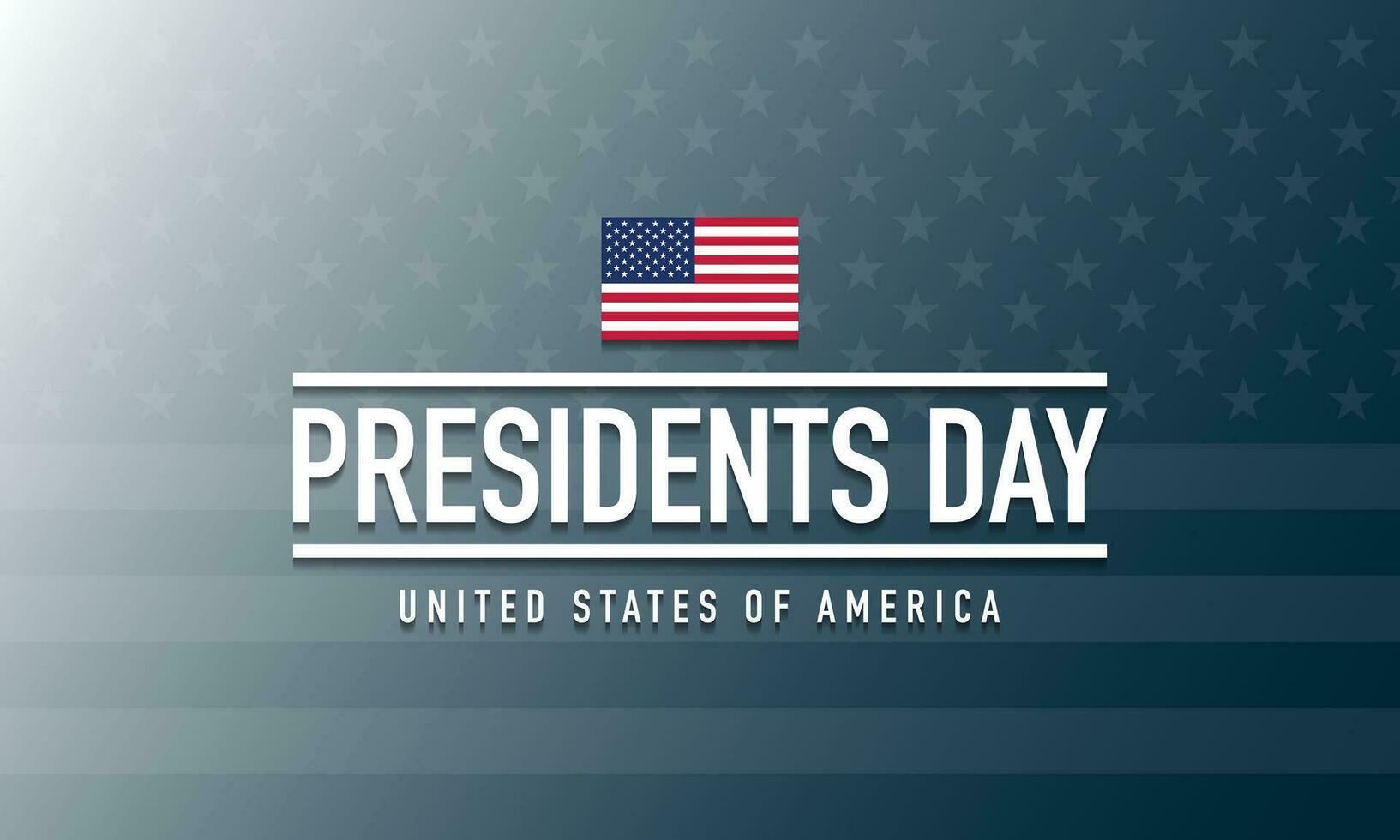 Presidents Day Background Design. vector