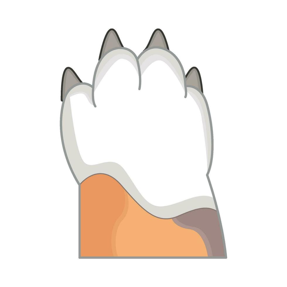 illustration of cat paw vector