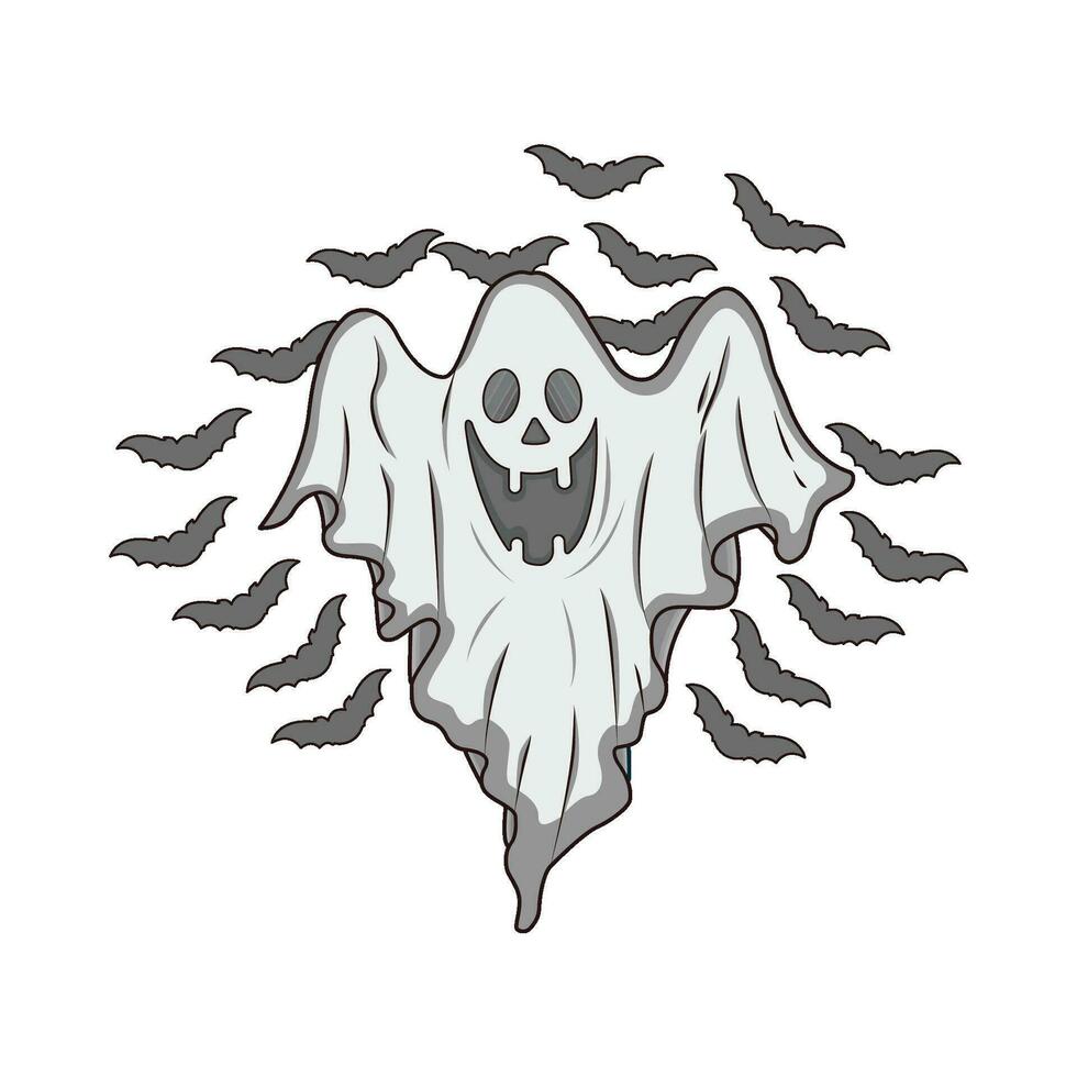 ilustración de fantasma vector