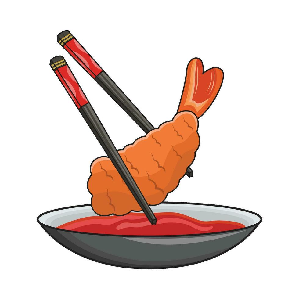 ilustración de tempura vector