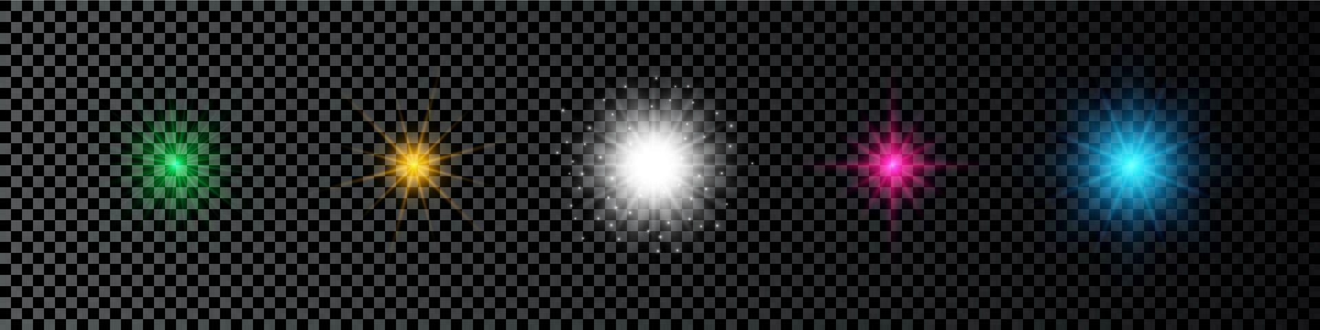 Light effect of lens flare vector