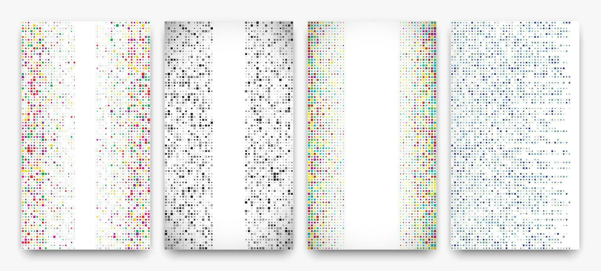 Abstract geometric background of squares vector