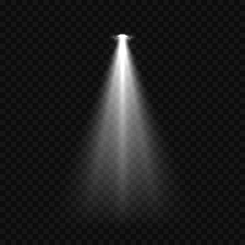 Lighting with spotlight illumination effects vector