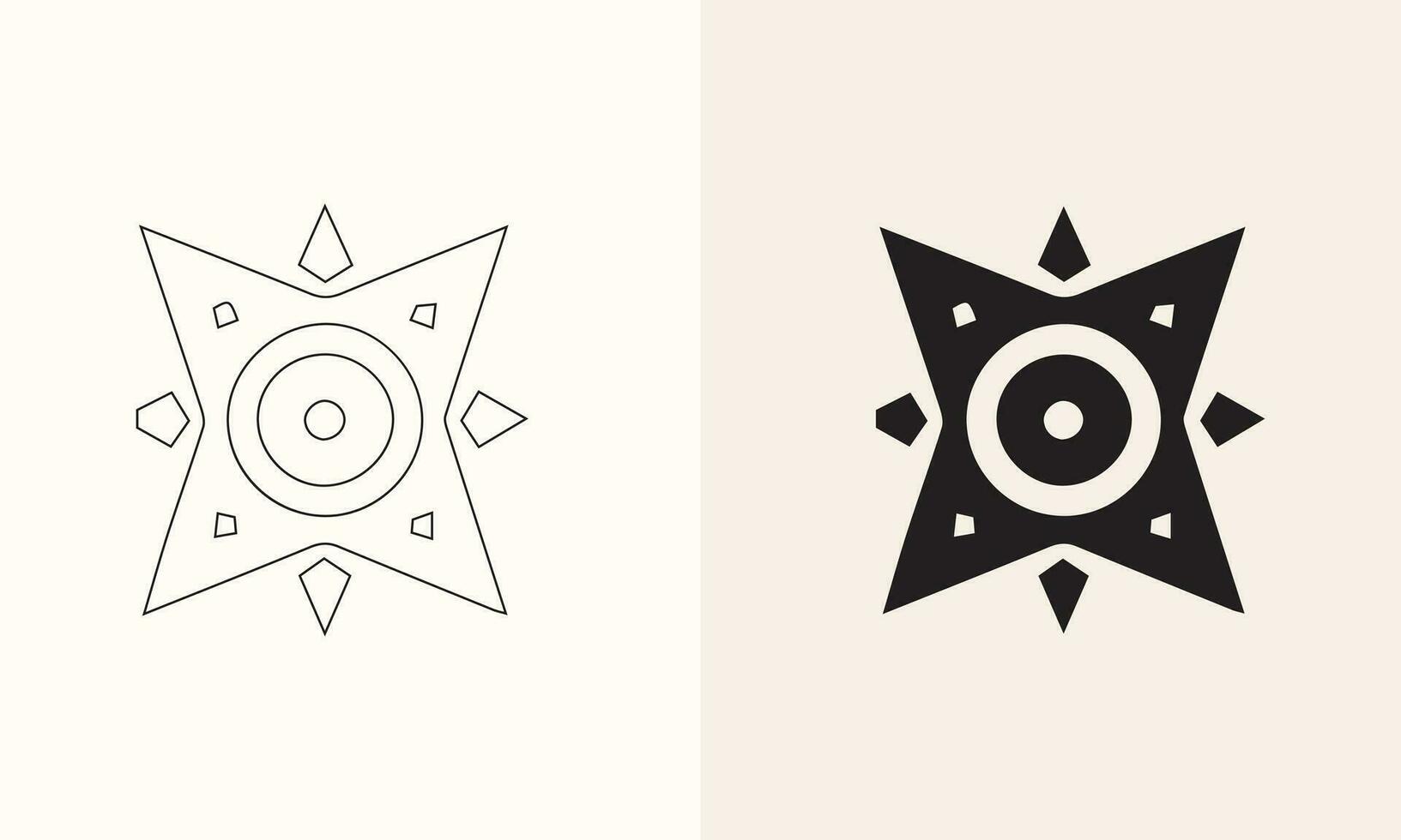 Vector illustration of a star icon set