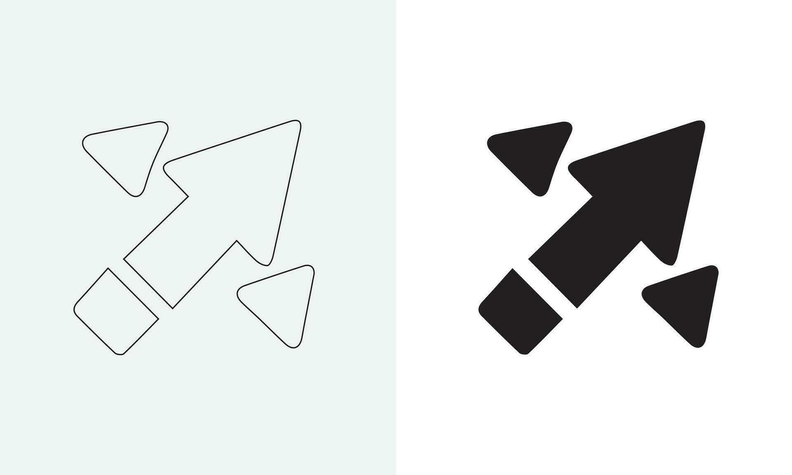 Big black set of arrow symbols. The arrow symbol. Vector collection of arrows. Arrow. Cursor. Simple modern arrows. Illustration in vector format