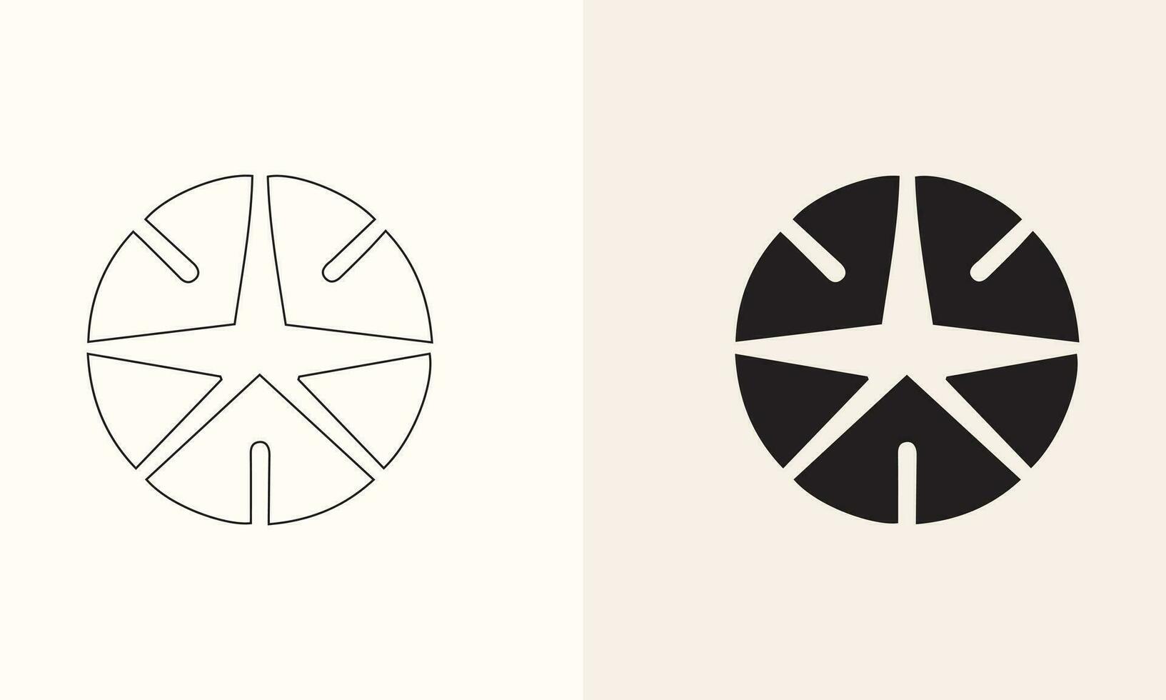 Vector illustration of a star icon set