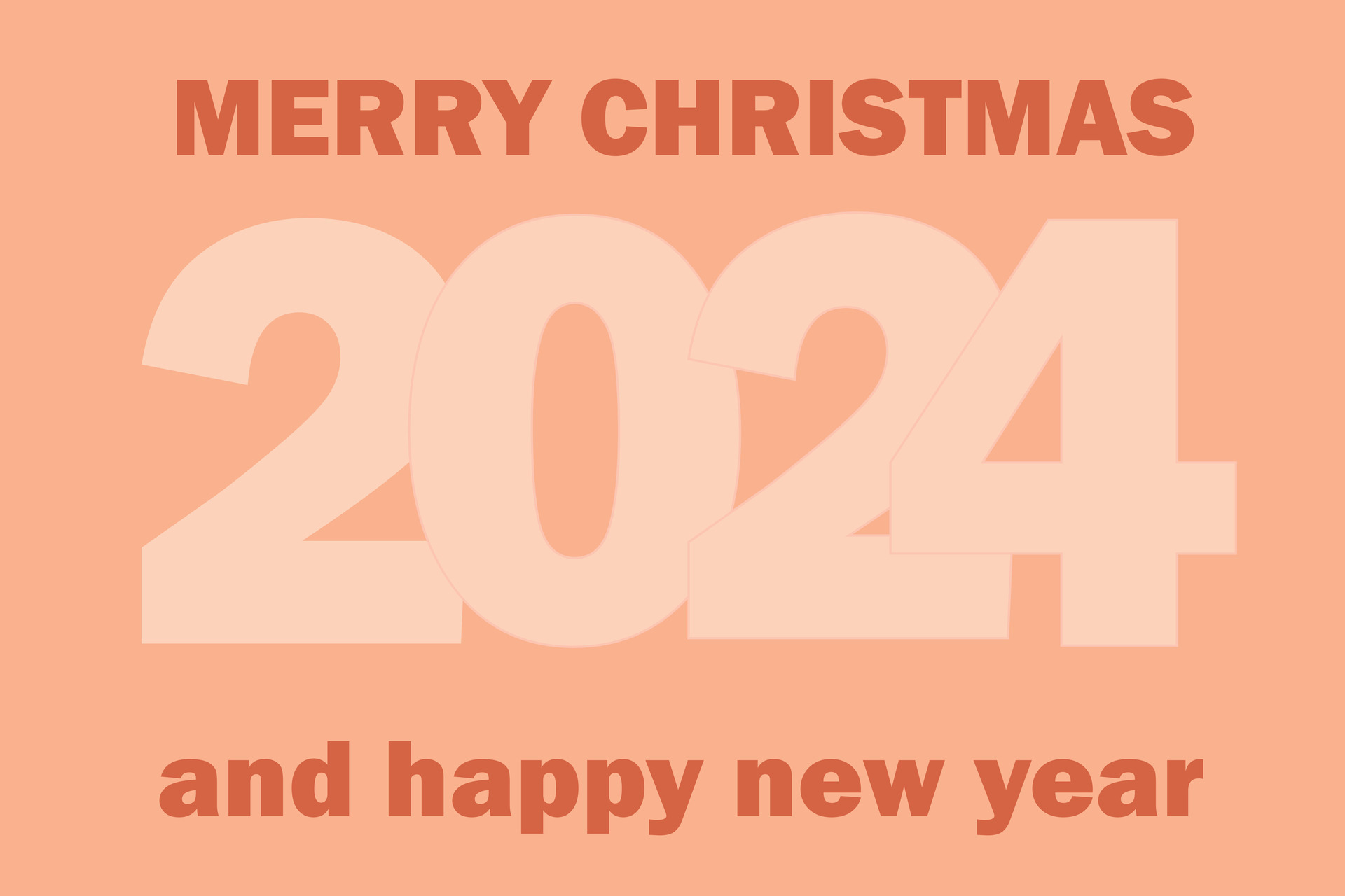 New Year greeting banner with color of the year 2024. Happy New Year