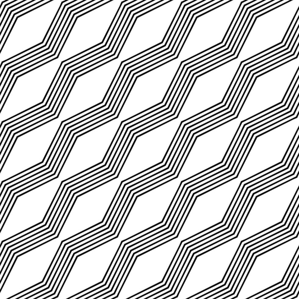 Monochrome seamless angular zigzag line pattern design vector