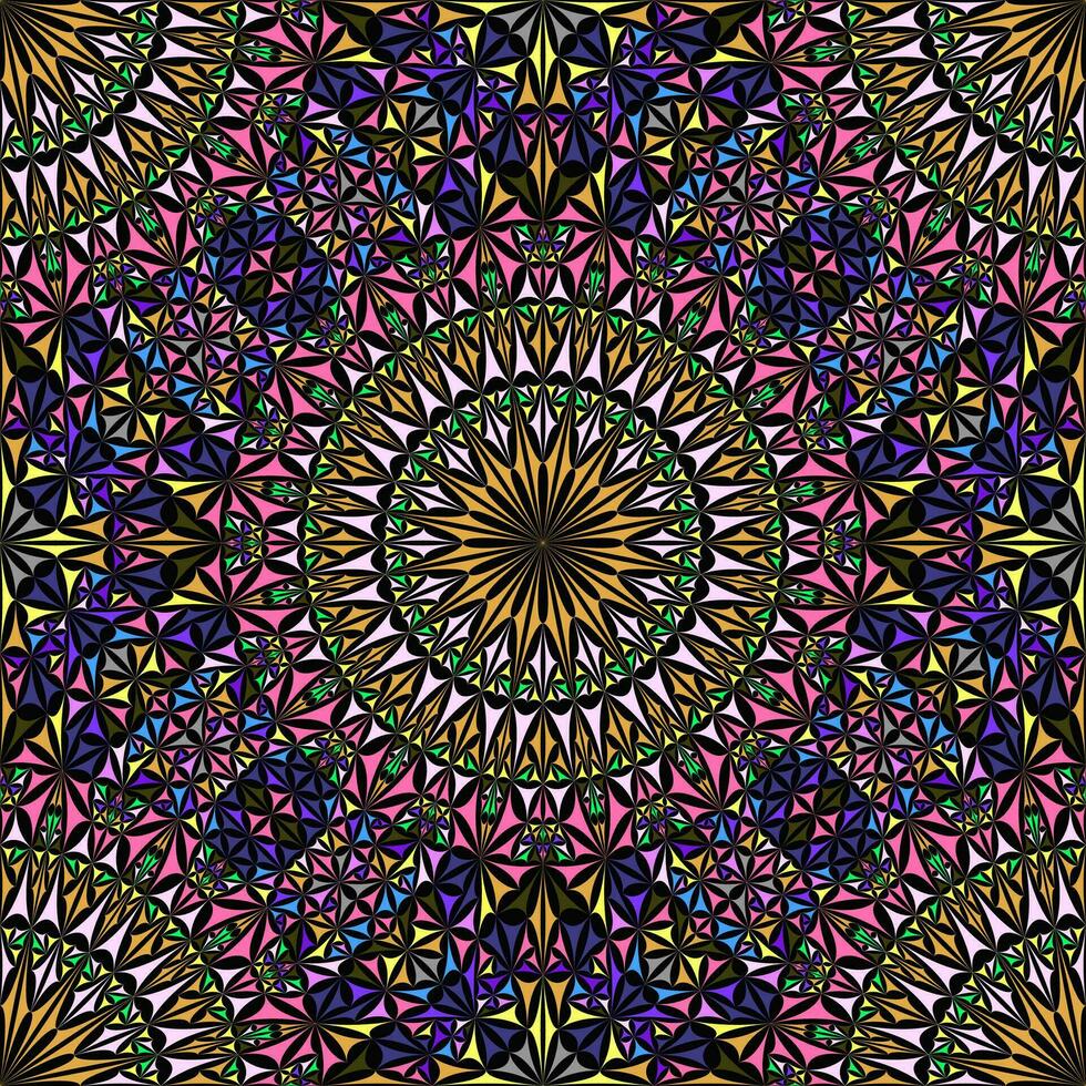 Seamless mandala pattern background design - abstract colorful vector wallpaper