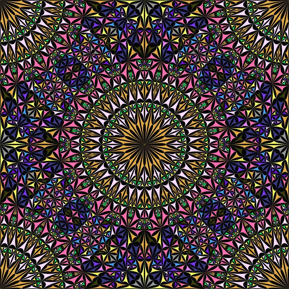 Seamless mandala pattern background design - abstract colorful vector wallpaper