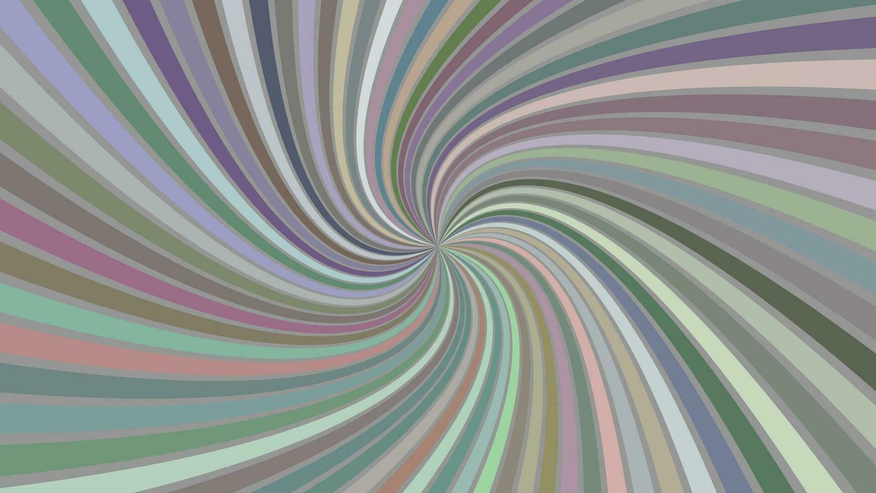 Multicolored hypnotic abstract spiral background vector