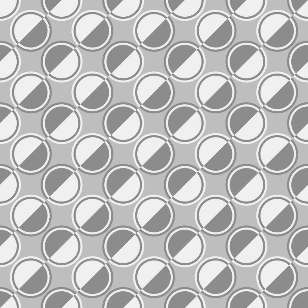 Seamless geometrical circle pattern design background vector