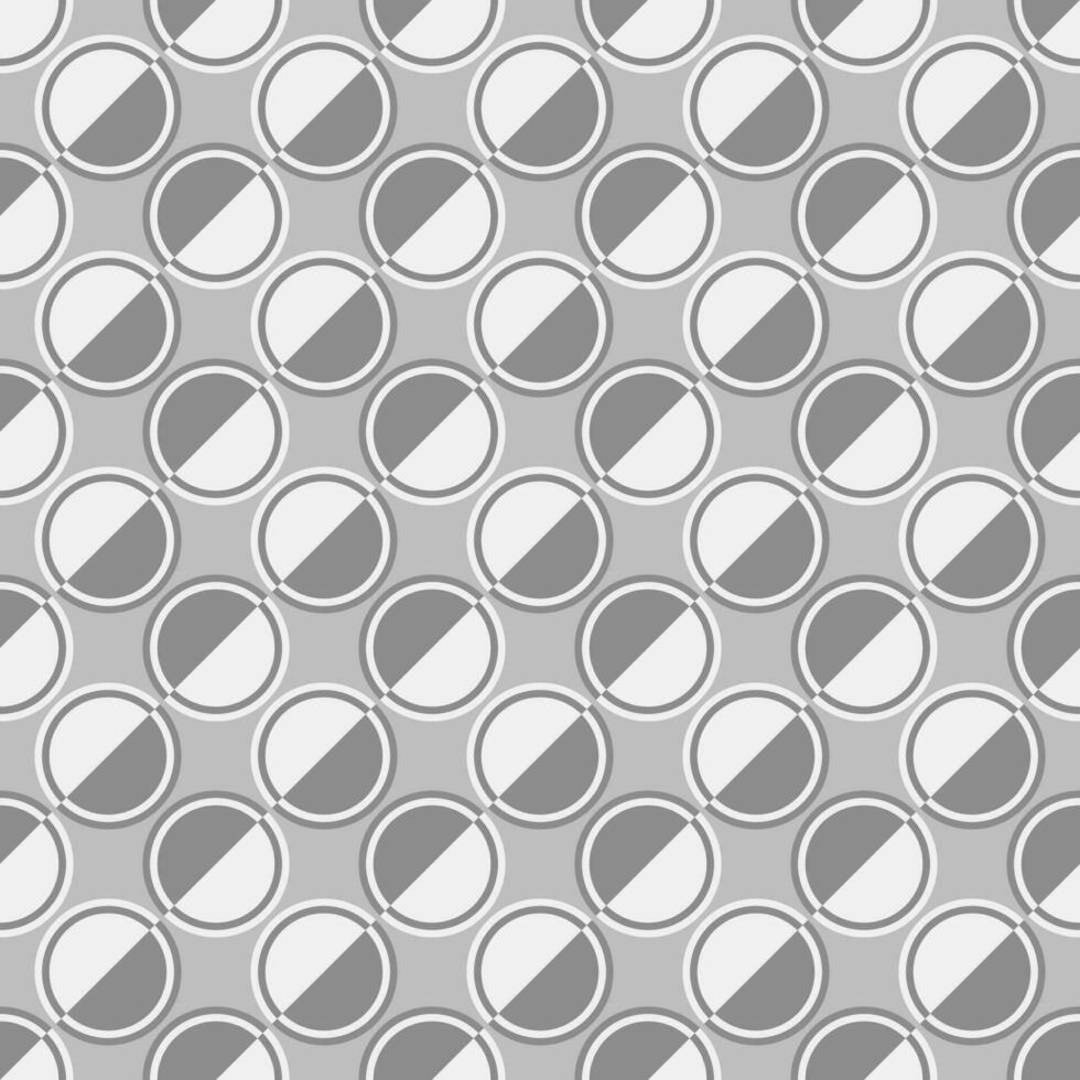 Seamless geometrical circle pattern design background vector