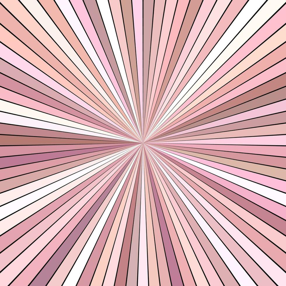 Pink psychedelic abstract striped sun burst background design - vector blast illustration