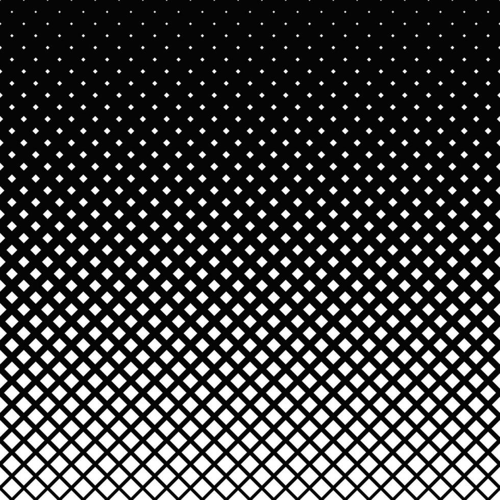 Black and white diagonal square pattern background - abstract vector graphic design from squares