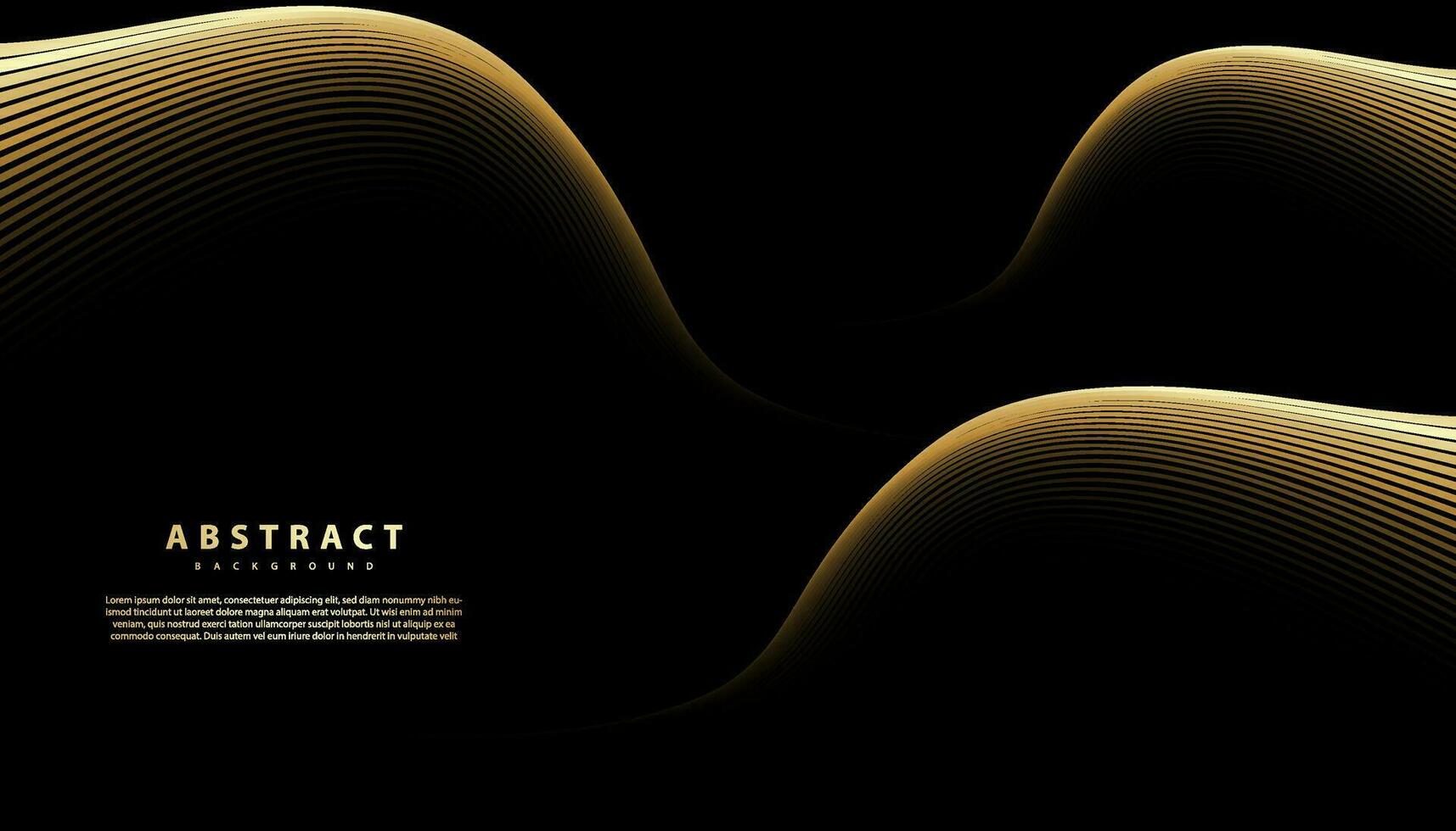 Premium background. Abstract luxury pattern. Gold waved lines background. Abstract gold curve line texture. vector illustration.
