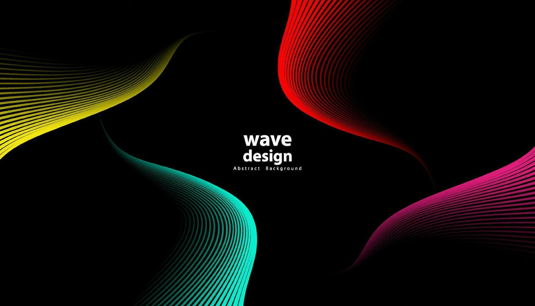 Abstract colorful wave line vector background. Line curve modern design for your ideas, Banners, Placards, Posters. Eps10 vector template.