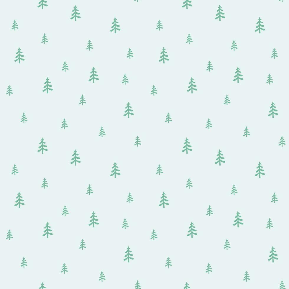 Christmas tree pattern simple style vector image