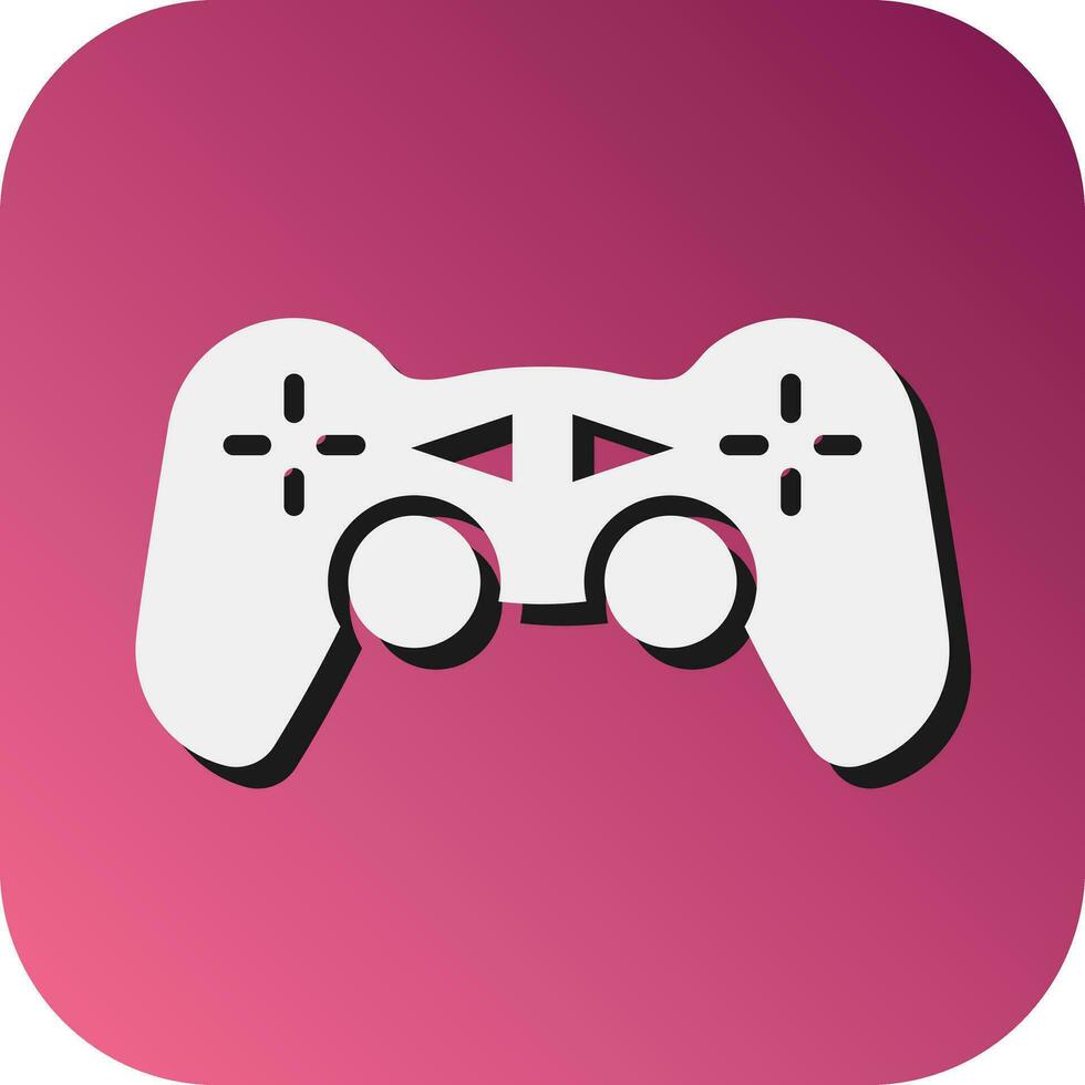 Gamepad Vector Glyph Gradient Background Icon For Personal And Commercial Use.