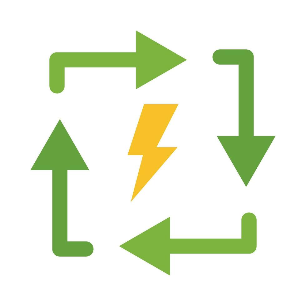 Renewable Energy Vector Flat Icon For Personal And Commercial Use.