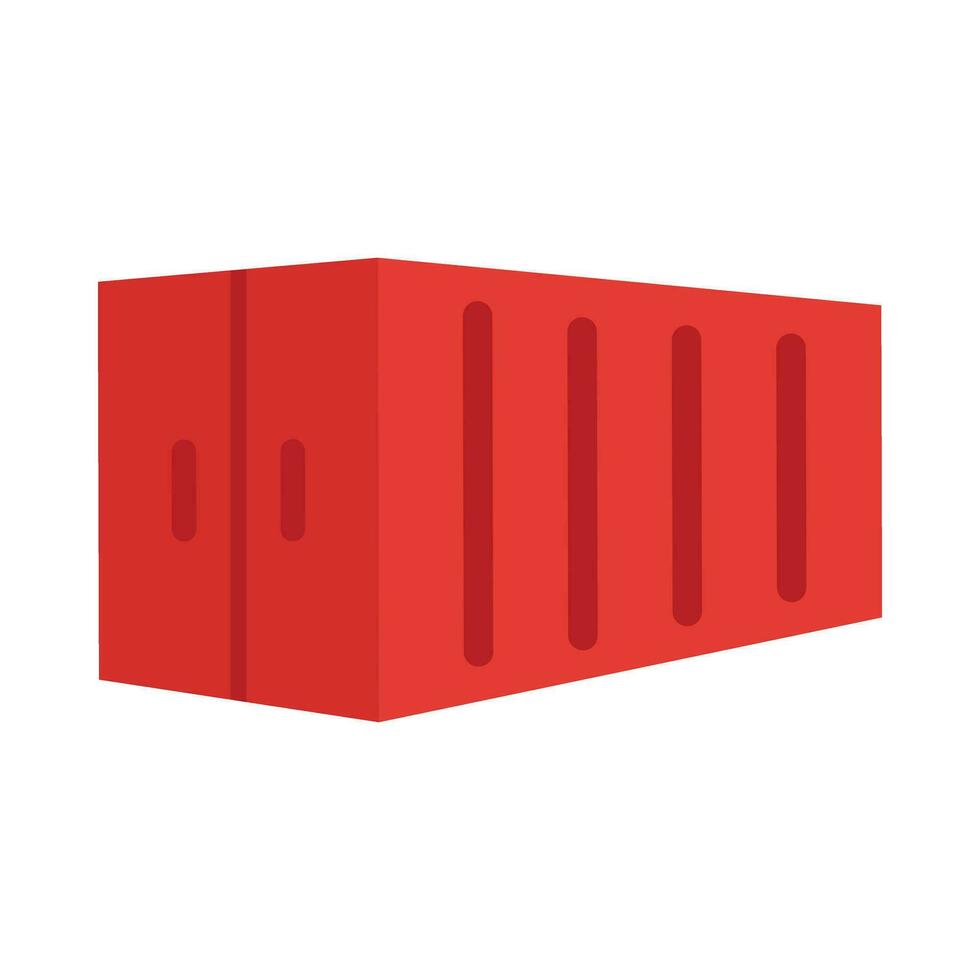 Container Vector Flat Icon For Personal And Commercial Use.
