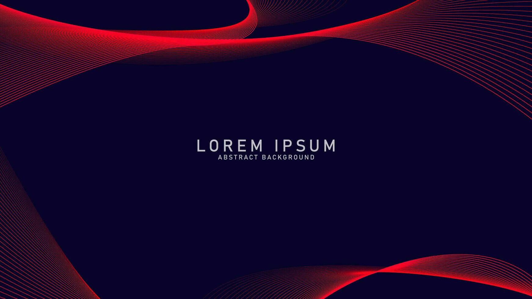 Abstract glowing wave lines on dark Blue background. Dynamic wave pattern. Modern flowing wavy lines. Futuristic technology concept. Suit for banner, poster, cover, brochure, flyer, website vector