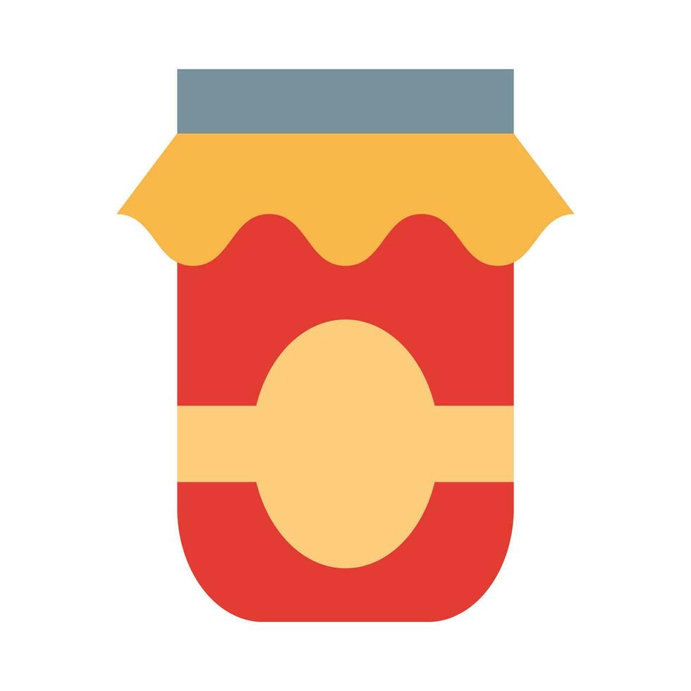 Jam Jar Vector Flat Icon For Personal And Commercial Use.