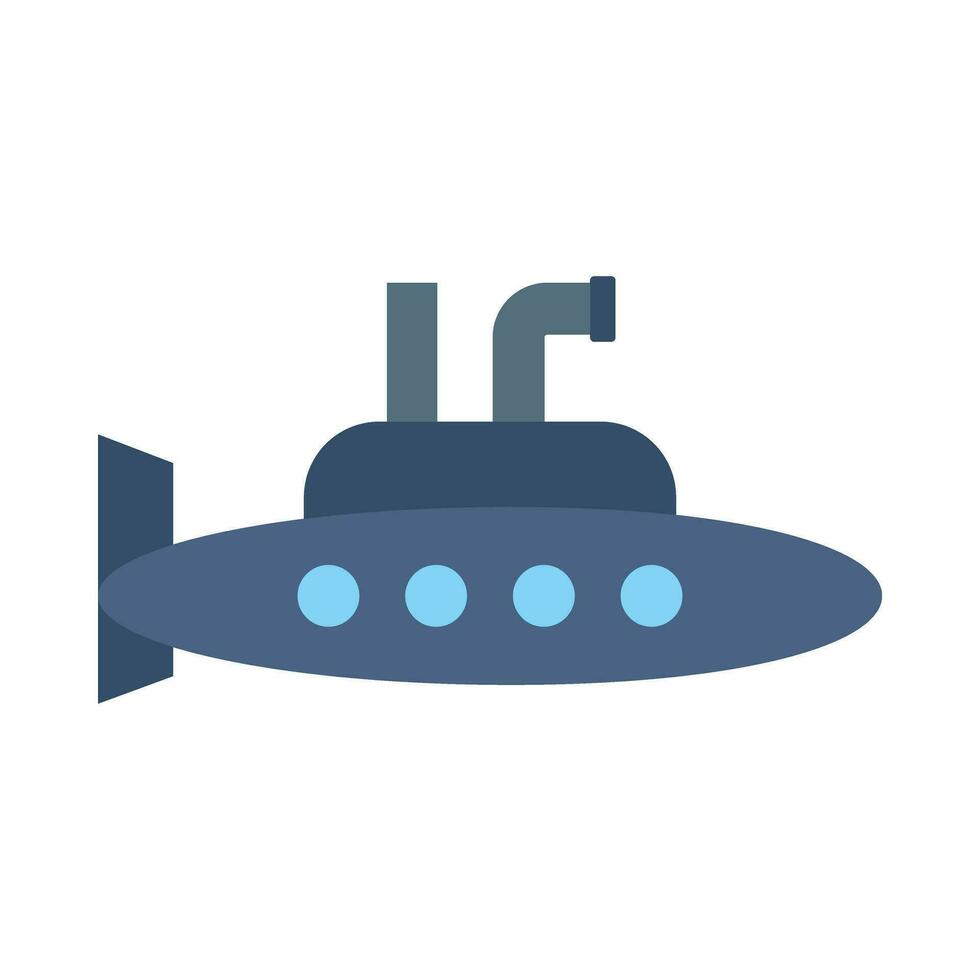 Submarine Vector Flat Icon For Personal And Commercial Use.