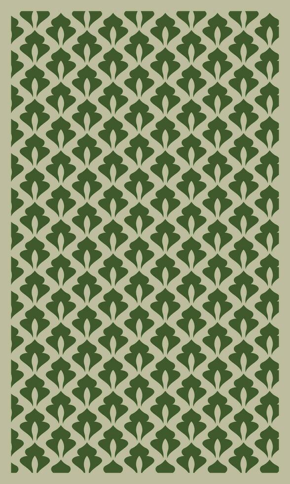 Artistic foliage pattern design. Green leaf pattern background. Leaf batik design vector