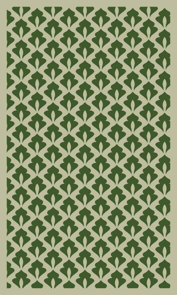 artístico follaje modelo diseño. verde hoja modelo antecedentes. hoja batik diseño vector