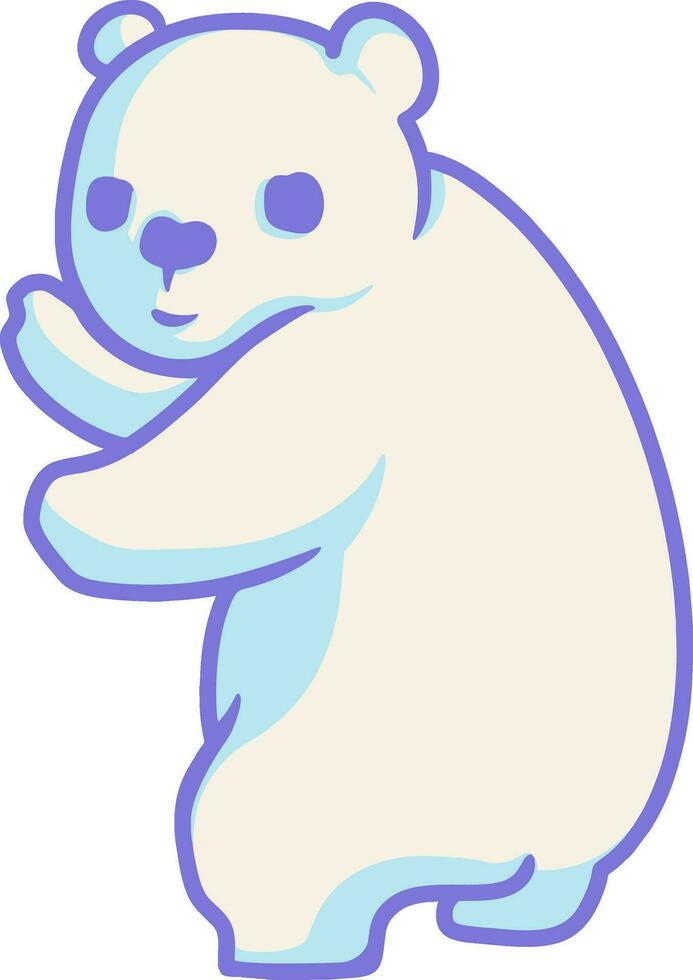 Cute Polar Bear Vector Illustration