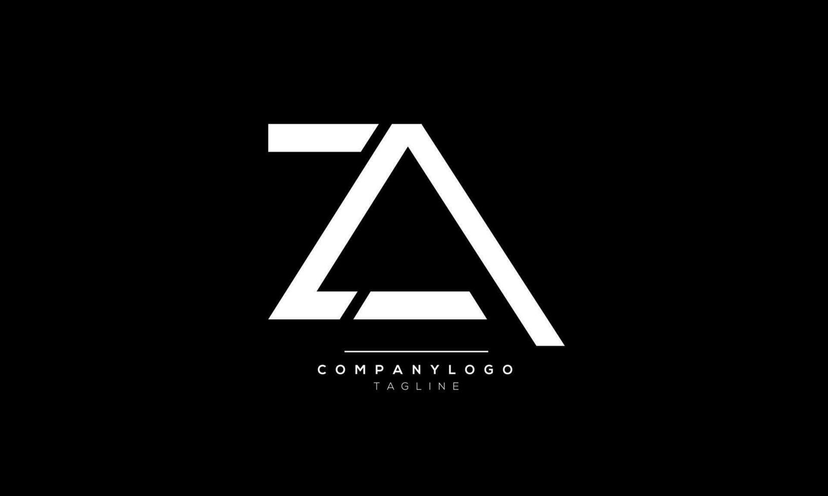 Alphabet letters Initials Monogram logo ZA,ZA INITIAL,ZA letter ...