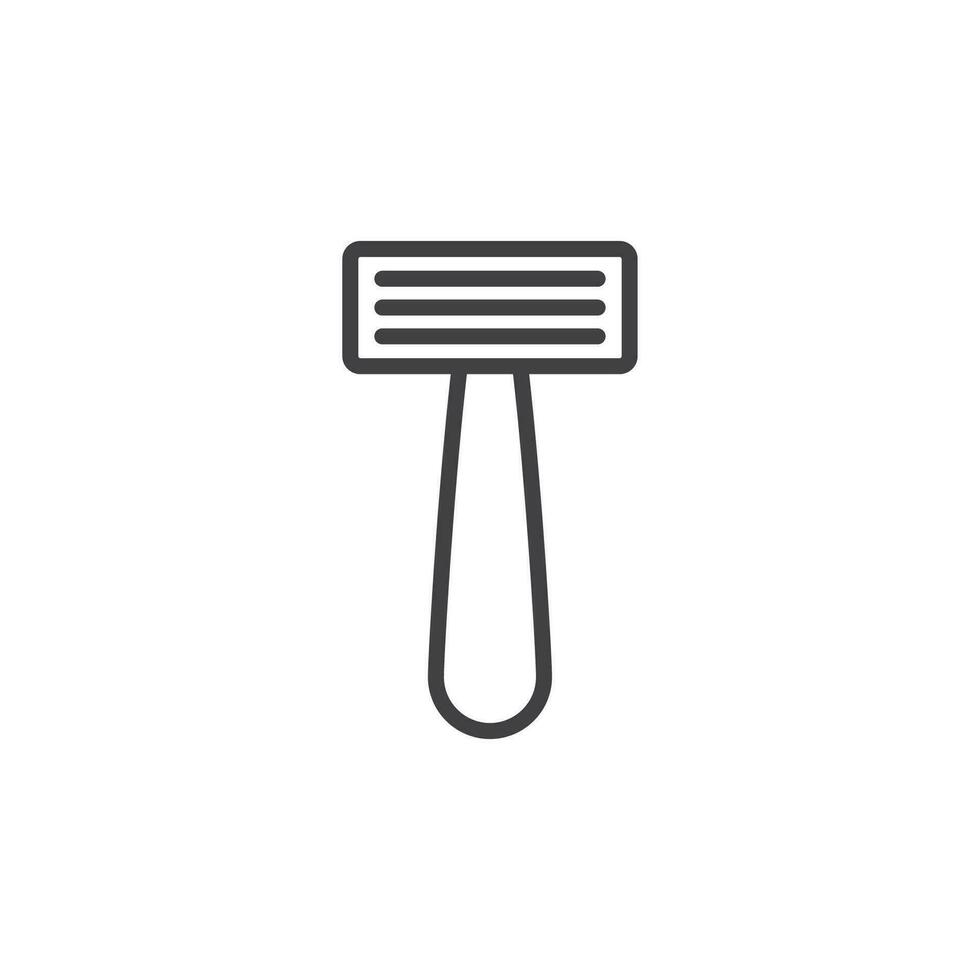 razor icon. sign for mobile concept and web design. outline vector icon. symbol, logo illustration. vector graphics.