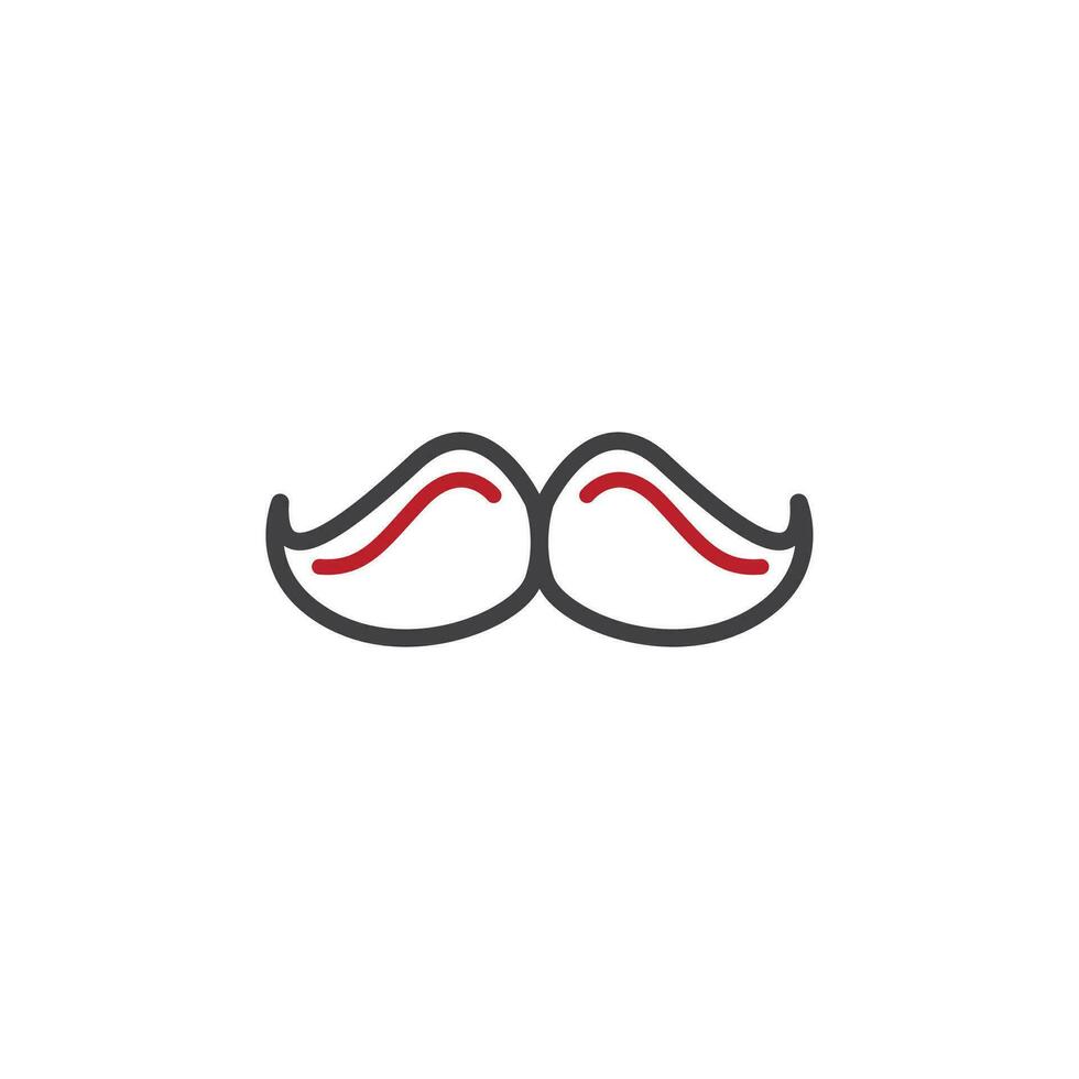 mustache icon. sign for mobile concept and web design. outline vector icon. symbol, logo illustration. vector graphics.