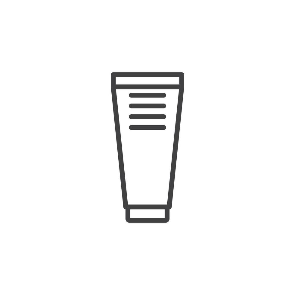 shaving cream icon. sign for mobile concept and web design. outline vector icon. symbol, logo illustration. vector graphics.