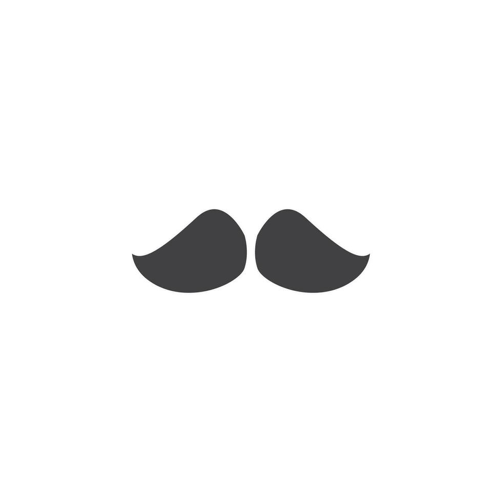 Bigote icono. firmar para móvil concepto y web diseño. contorno vector icono. símbolo, logo ilustración. vector gráficos.