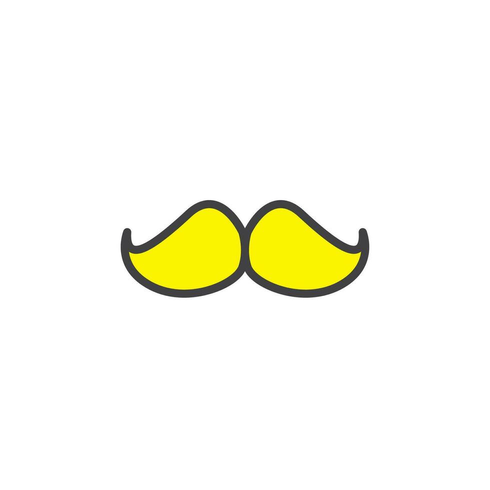 mustache icon. sign for mobile concept and web design. outline vector icon. symbol, logo illustration. vector graphics.