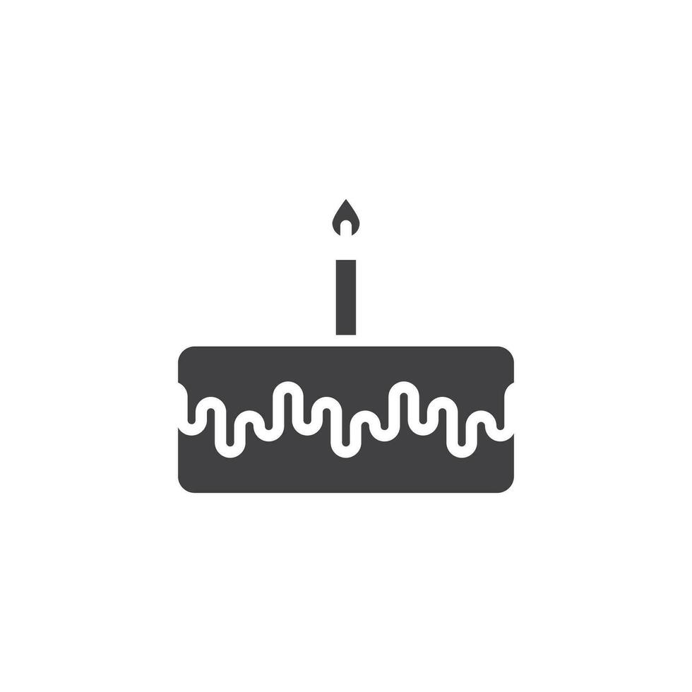 cumpleaños pastel icono. firmar para móvil concepto y web diseño. contorno vector icono. símbolo, logo ilustración. vector gráficos.