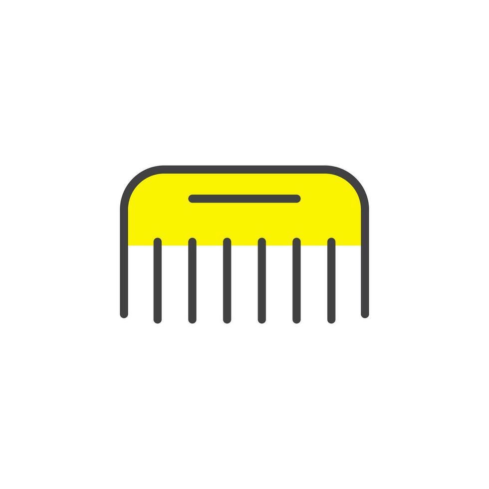 comb icon. sign for mobile concept and web design. outline vector icon. symbol, logo illustration. vector graphics.